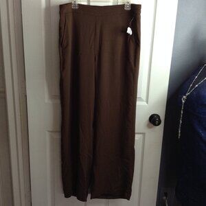 NWT Old Navy "XL" Casual Wide Leg Pant, Tall, Brown, Versatile, Causal Friday